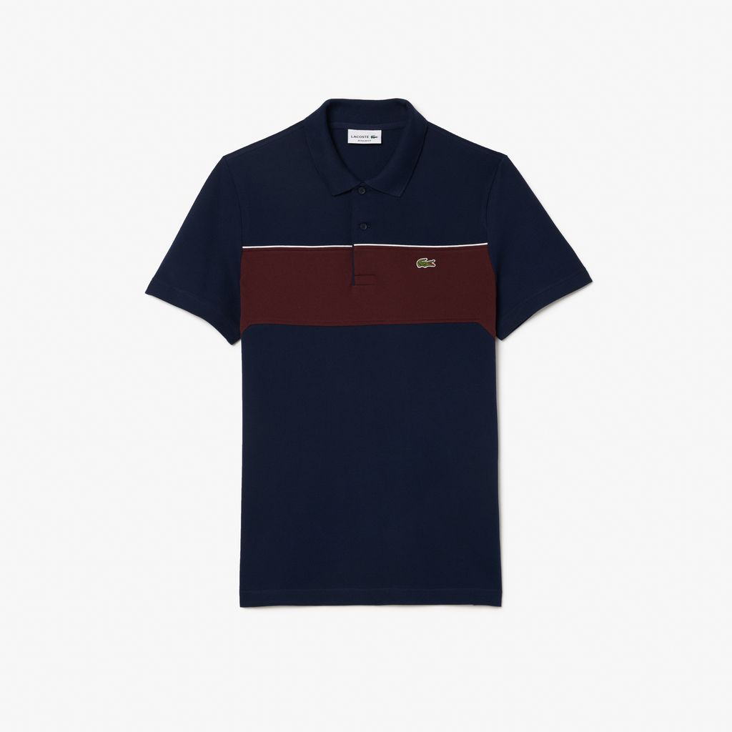 Áo Polo Lacoste Nam L.12.12 Dáng Suông Color-Block