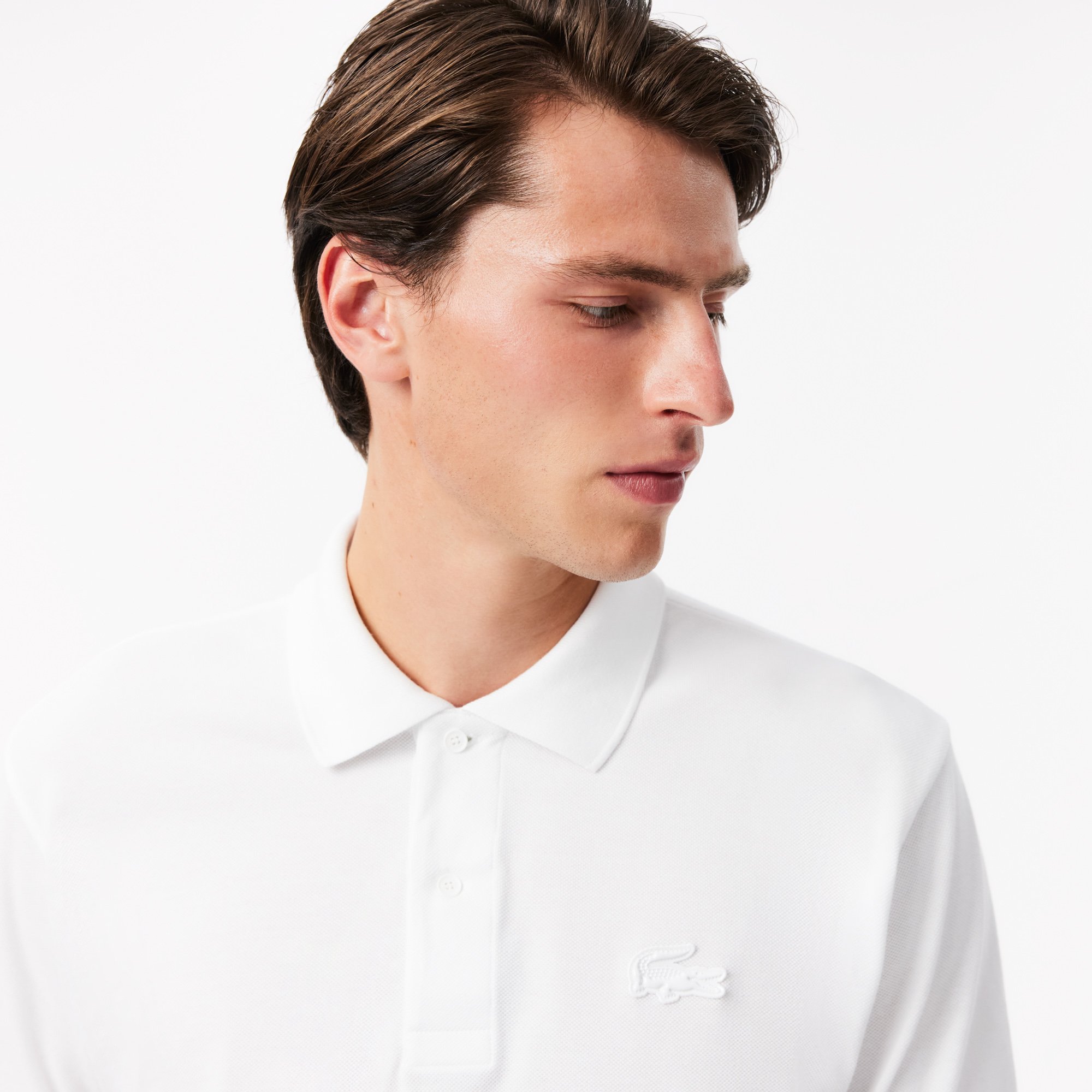 Áo Polo Lacoste Nam Dáng Cổ Điển L.12.12 Có Huy Hiệu