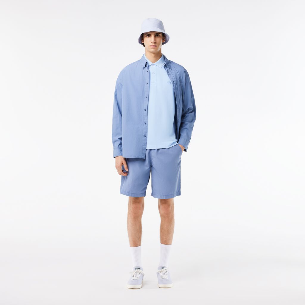 Áo Polo Lacoste Unisex L.12.12 Dáng Cổ Điển Chất Liệu Cotton Piqué Màu Nhuộm Tự Nhiên