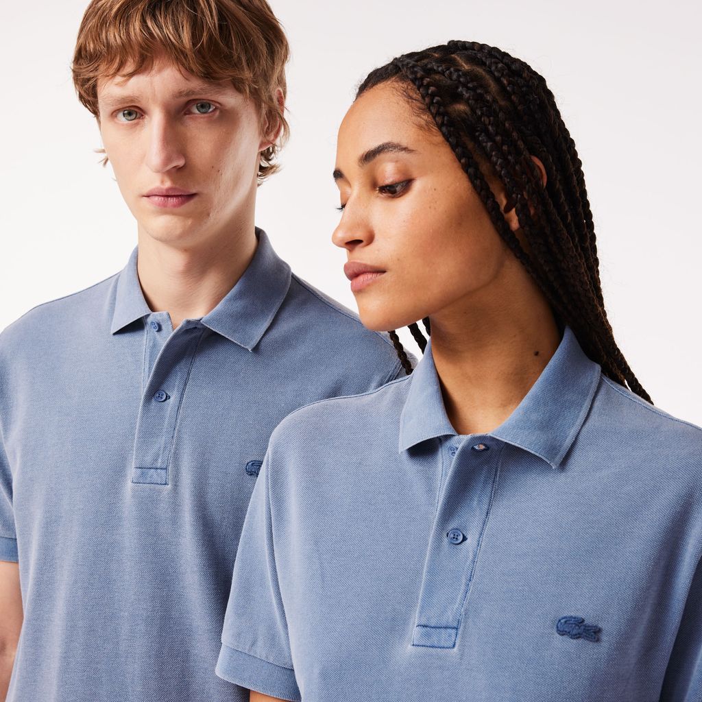 Áo Polo Lacoste Unisex L.12.12 Dáng Cổ Điển Chất Liệu Cotton Piqué Màu Nhuộm Tự Nhiên