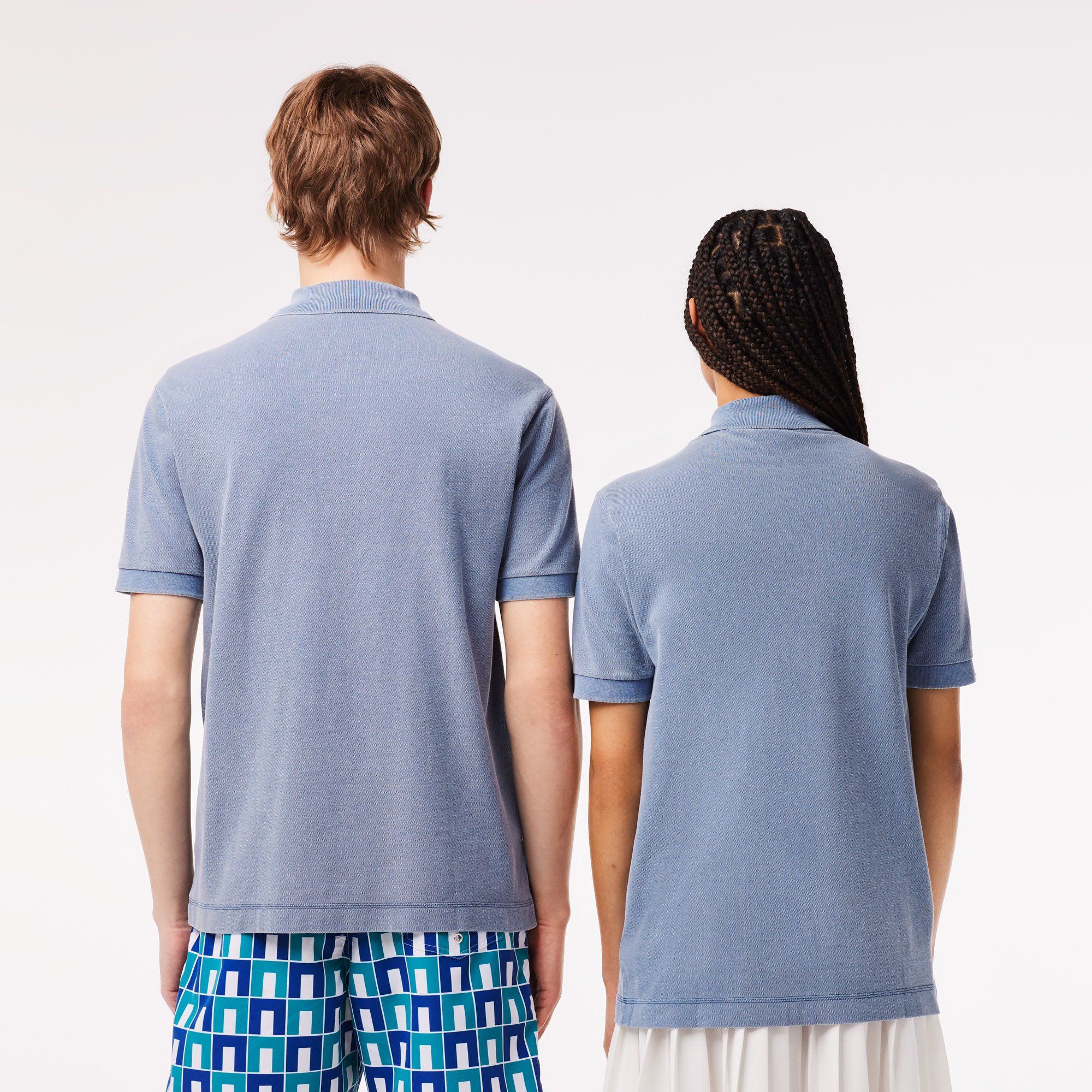 Áo Polo Lacoste Unisex L.12.12 Dáng Cổ Điển Chất Liệu Cotton Piqué Màu Nhuộm Tự Nhiên
