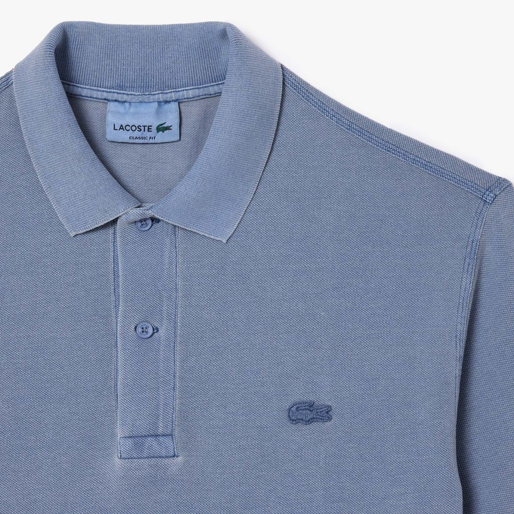 Áo Polo Lacoste Unisex L.12.12 Dáng Cổ Điển Chất Liệu Cotton Piqué Màu Nhuộm Tự Nhiên