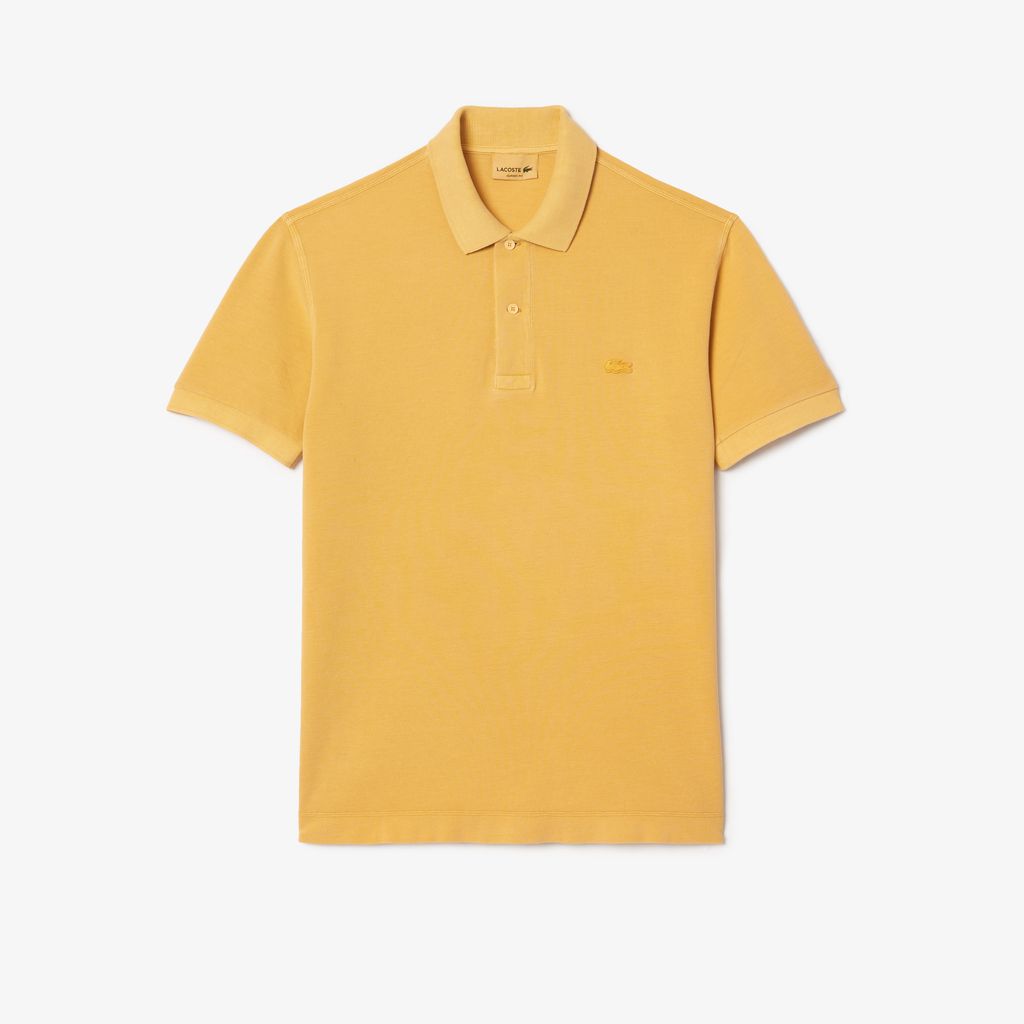 Áo Polo Lacoste Unisex L.12.12 Dáng Cổ Điển Chất Liệu Cotton Piqué Màu Nhuộm Tự Nhiên