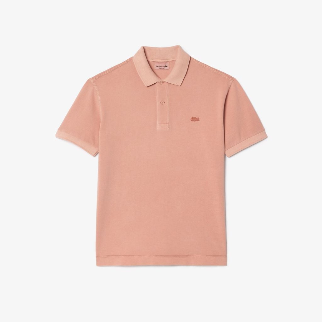 Áo Polo Lacoste Unisex L.12.12 Dáng Cổ Điển Chất Liệu Cotton Piqué Màu Nhuộm Tự Nhiên