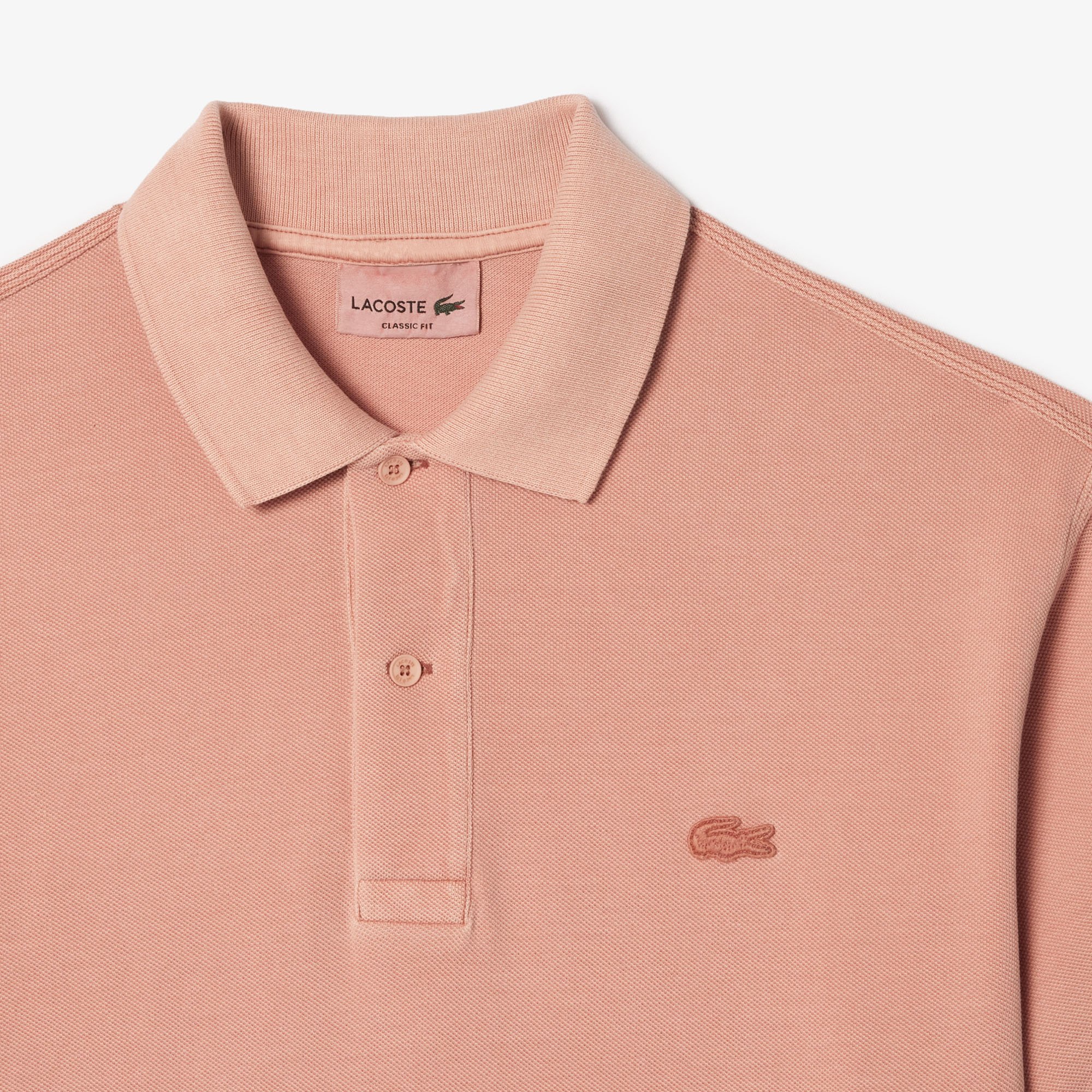 Áo Polo Lacoste Unisex Dáng Cổ Điển Chất Liệu Cotton Piqué