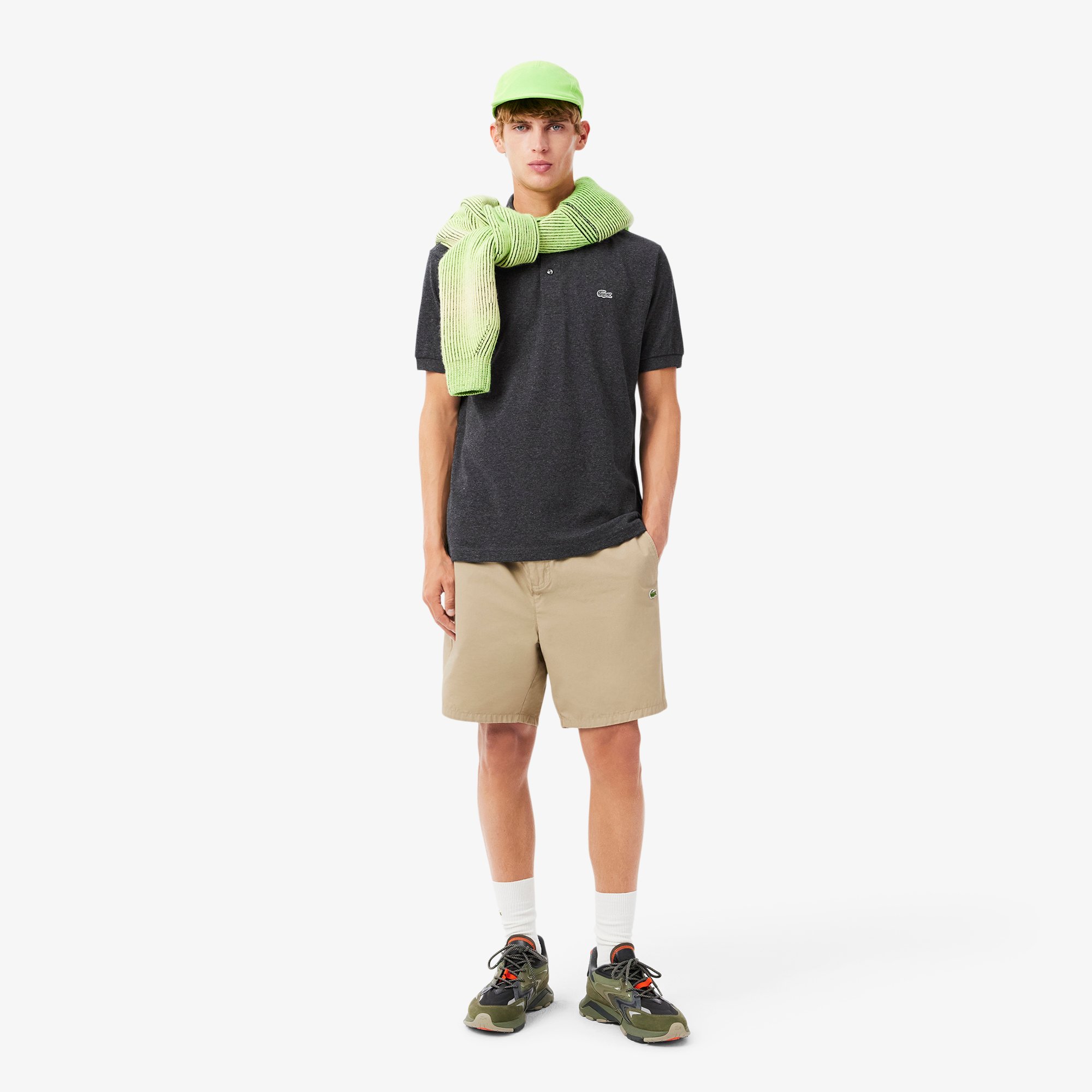 Áo Polo Lacoste Nam Dáng Cổ Điển L.12.12 Chất Liệu Petit Piqué