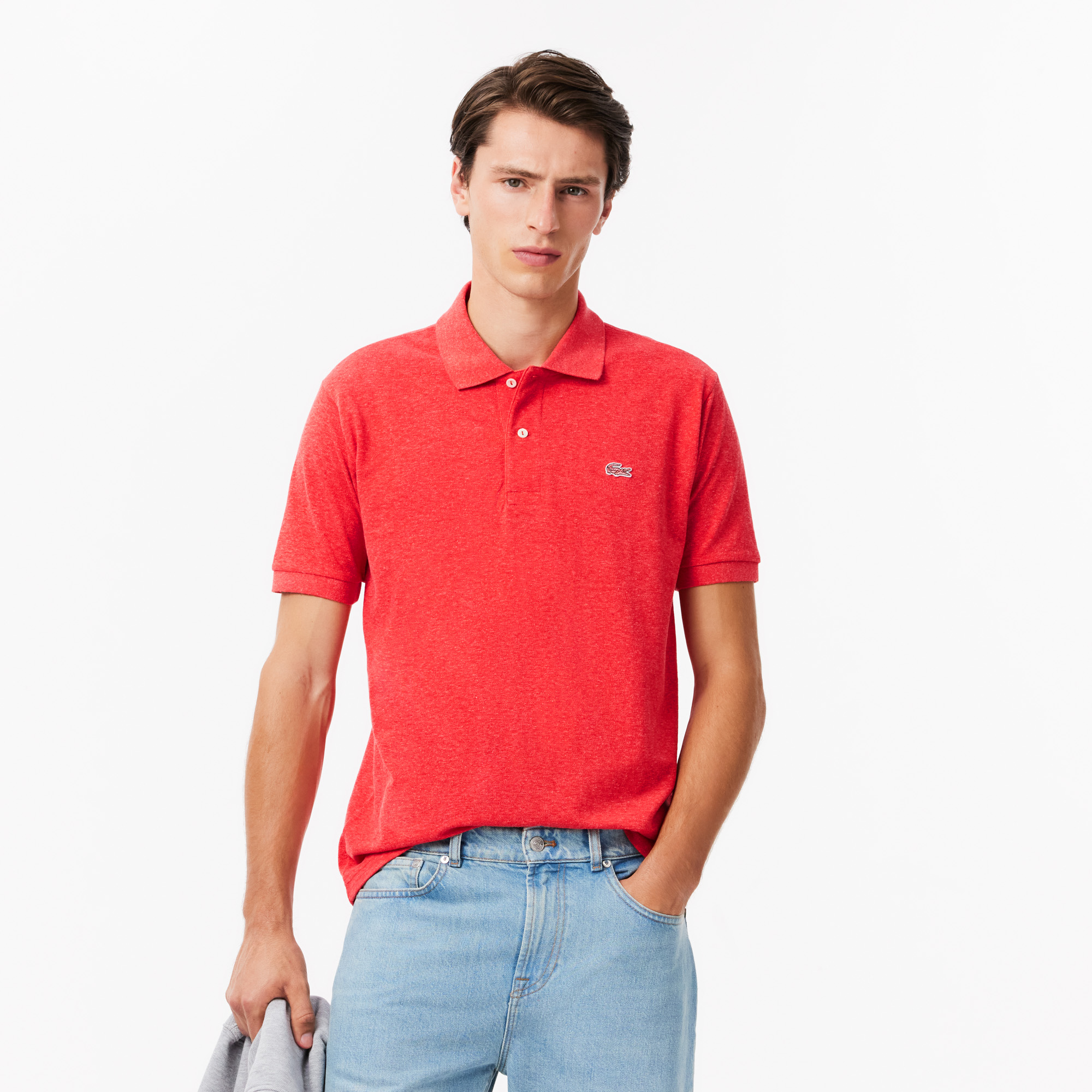 Áo Polo Lacoste Nam Dáng Cổ Điển L.12.12 Chất Liệu Petit Piqué