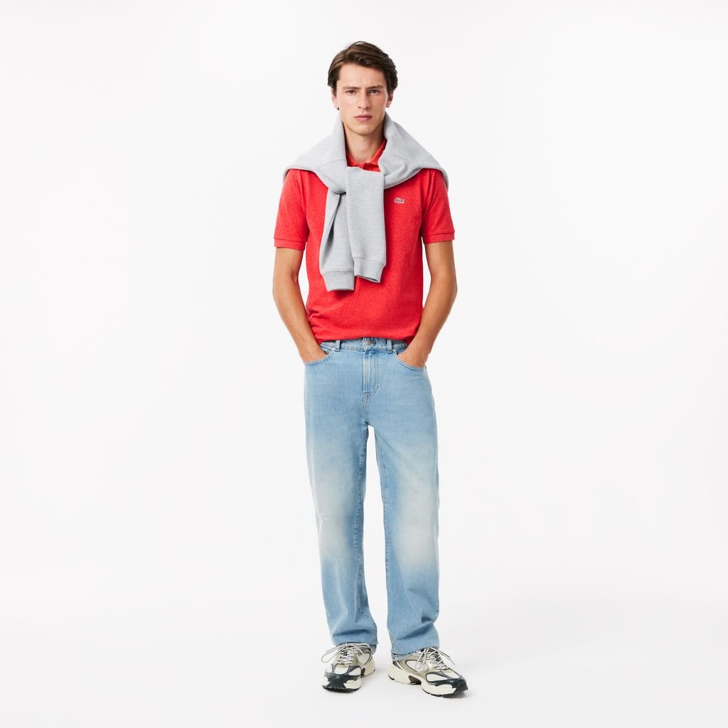 Áo Polo Lacoste Nam Dáng Cổ Điển L.12.12 Chất Liệu Petit Piqué