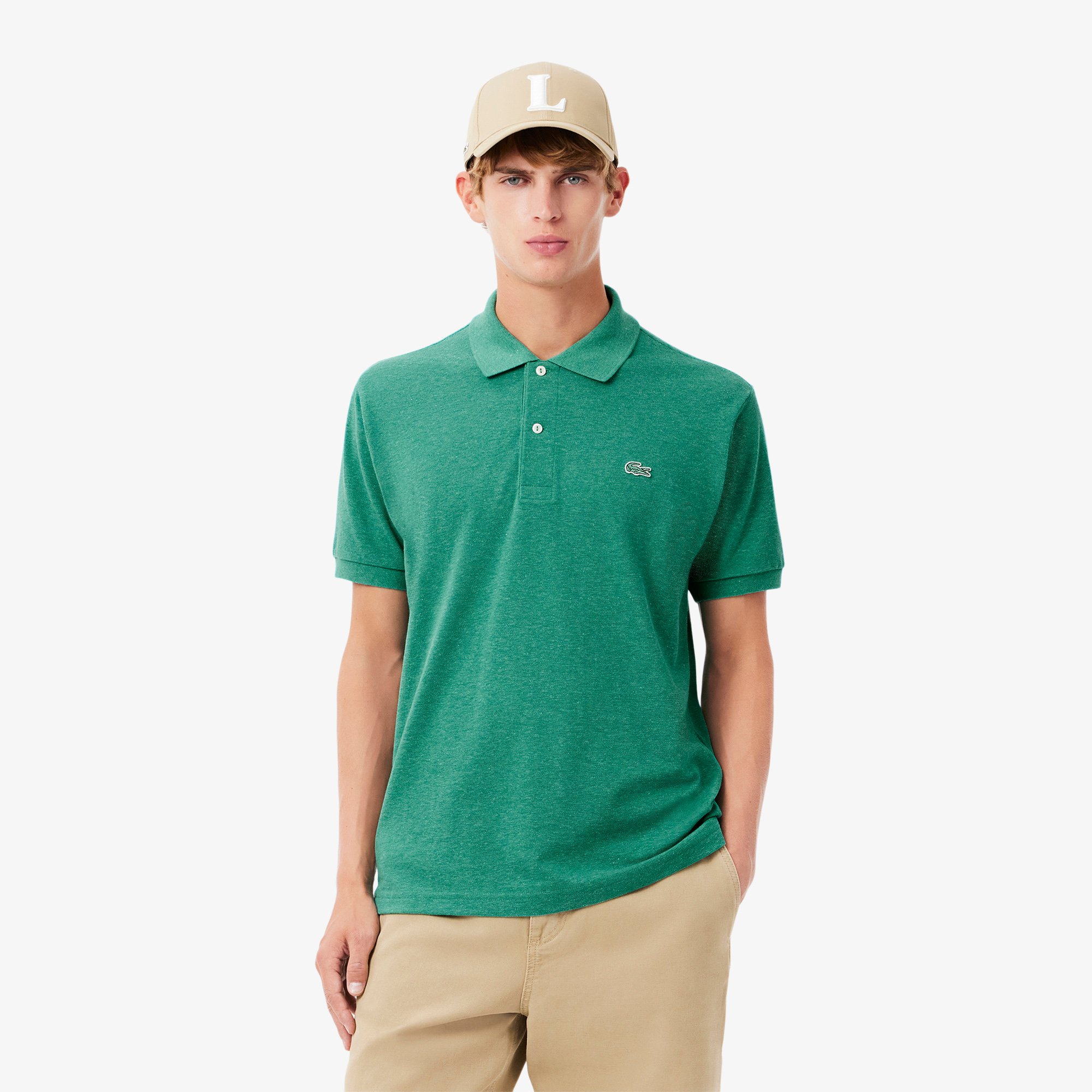 Áo Polo Lacoste Nam Dáng Cổ Điển L.12.12 Chất Liệu Petit Piqué
