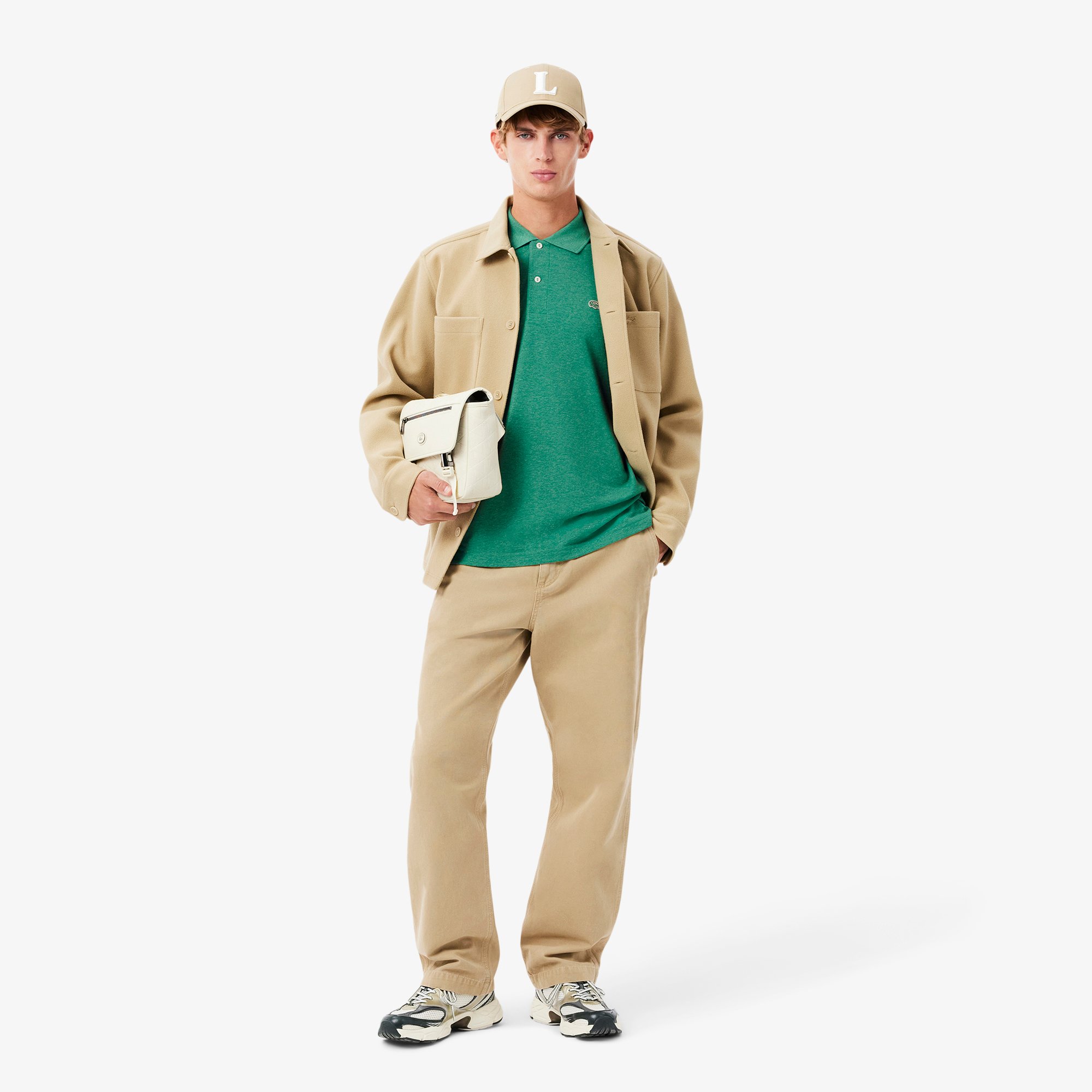 Áo Polo Lacoste Nam Dáng Cổ Điển L.12.12 Chất Liệu Petit Piqué