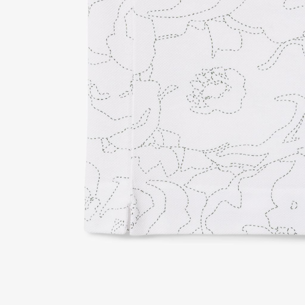 Áo Polo Lacoste Nam Dáng Cổ Điển L.12.12 Họa Tiết In Hoa