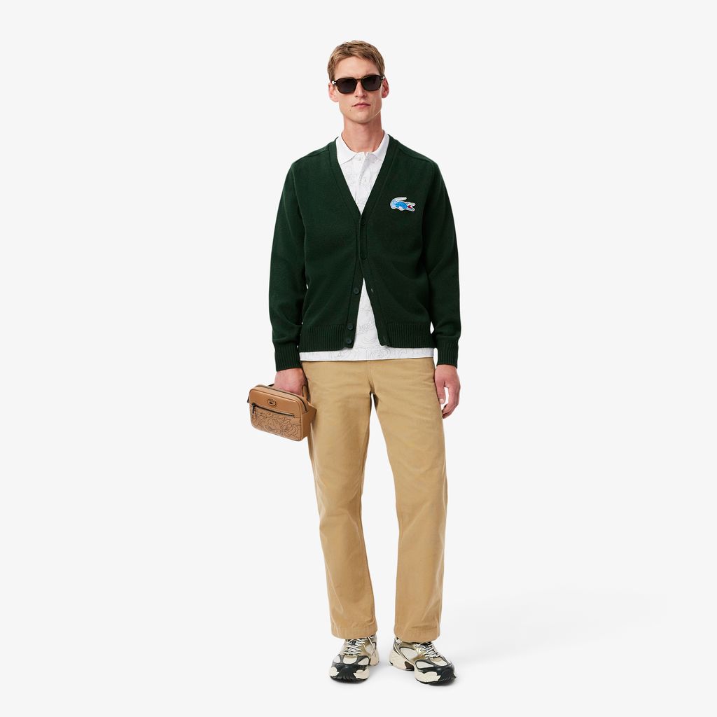 Áo Polo Lacoste Nam Dáng Cổ Điển L.12.12 Họa Tiết In Hoa
