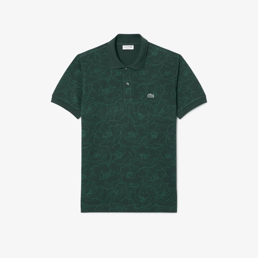 Áo Polo Lacoste Nam Dáng Cổ Điển L.12.12 Họa Tiết In Hoa
