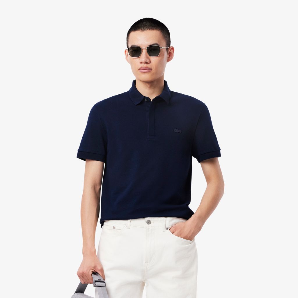 Áo Polo Lacoste Nam Paris Dáng Suông Piqué Co Dãn