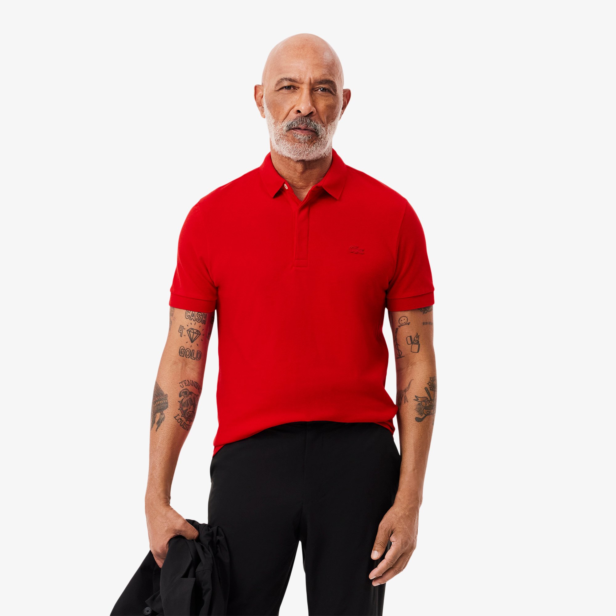 Áo Polo Lacoste Nam Paris Dáng Suông Piqué Co Dãn