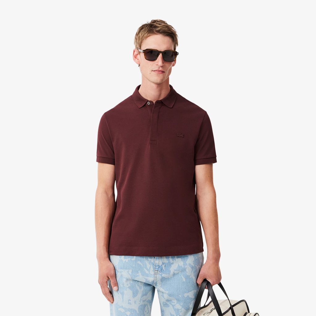 Áo Polo Lacoste Nam Paris Dáng Suông Piqué Co Dãn