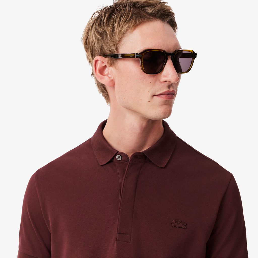 Áo Polo Lacoste Nam Paris Dáng Suông Piqué Co Dãn