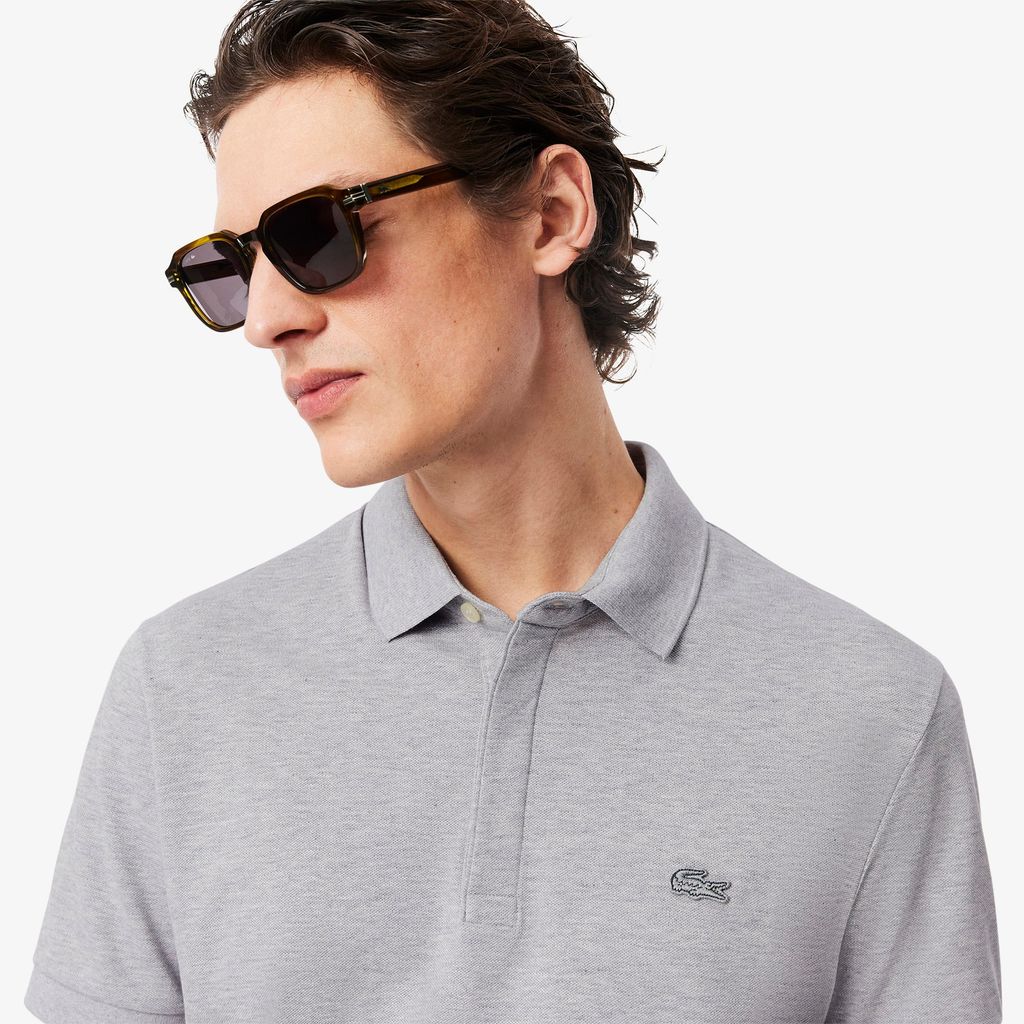 Áo Polo Lacoste Nam Paris Dáng Suông Piqué Co Dãn