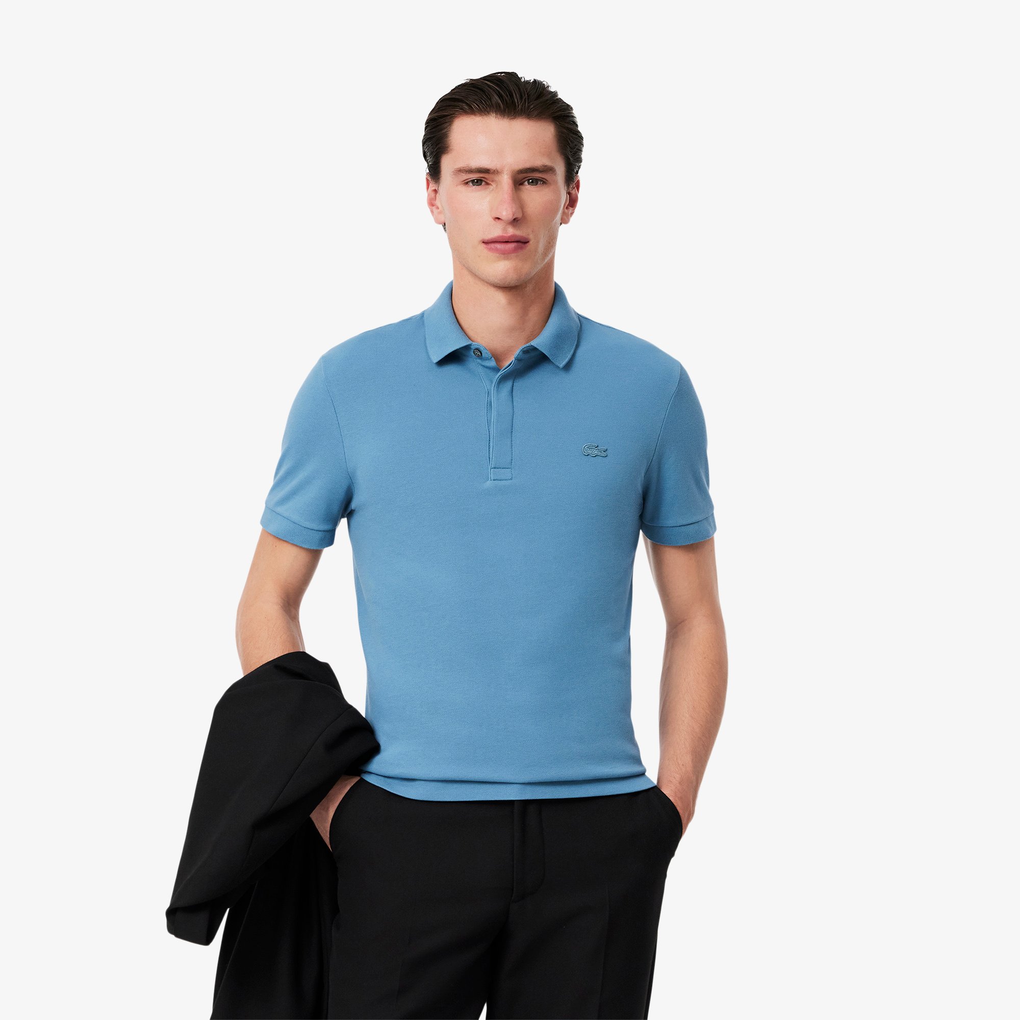 Áo Polo Lacoste Nam Paris Dáng Suông Piqué Co Dãn