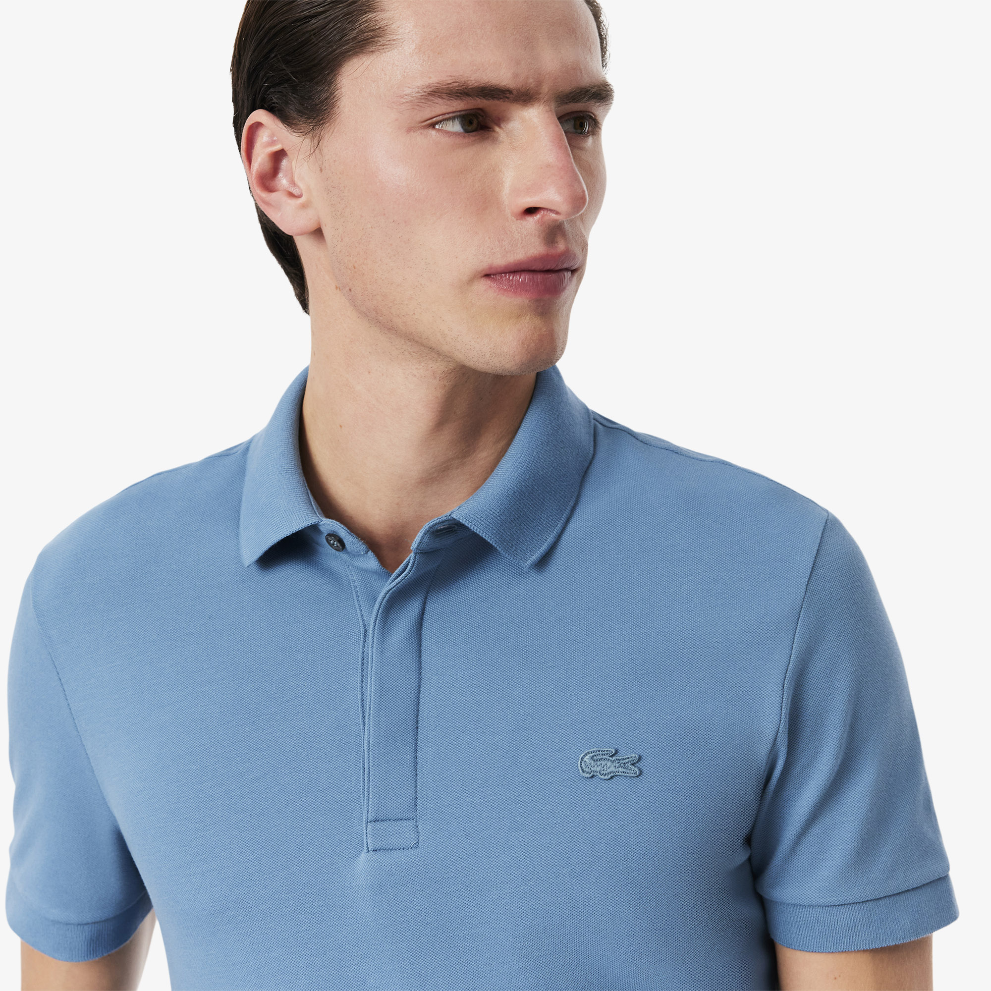 Áo Polo Lacoste Nam Paris Dáng Suông Chất Liệu Piqué