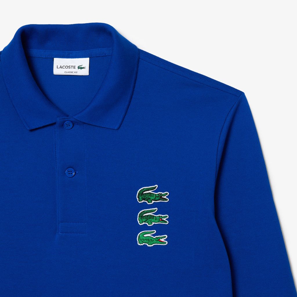 Áo Polo Lacoste Nam L.12.12 Original Dài Tay Họa Tiết Nhãn Hiệu