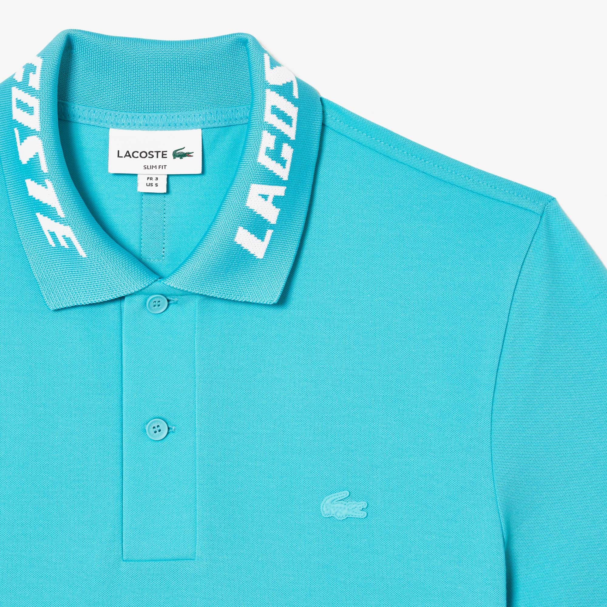 Áo Polo Lacoste Nam Cổ Jacquard Chất Liệu Piqué Siêu Nhẹ