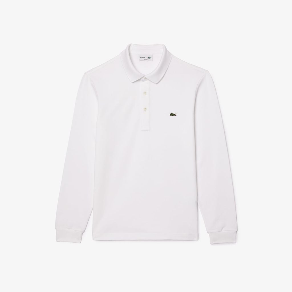 Áo Polo Lacoste Nam Ôm Dáng Dài Tay Co Giãn