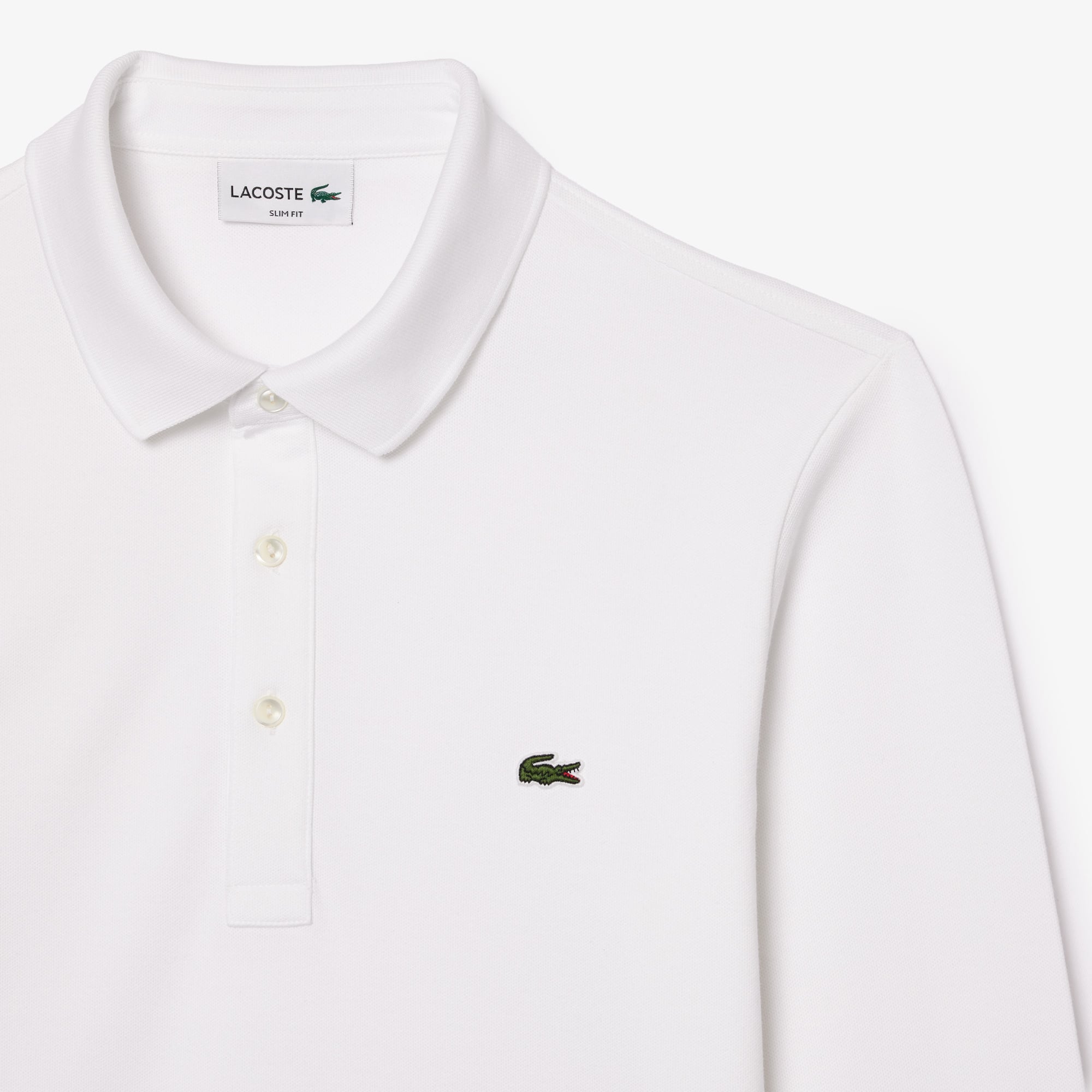 Áo Polo Lacoste Nam Ôm Dáng Dài Tay Co Giãn