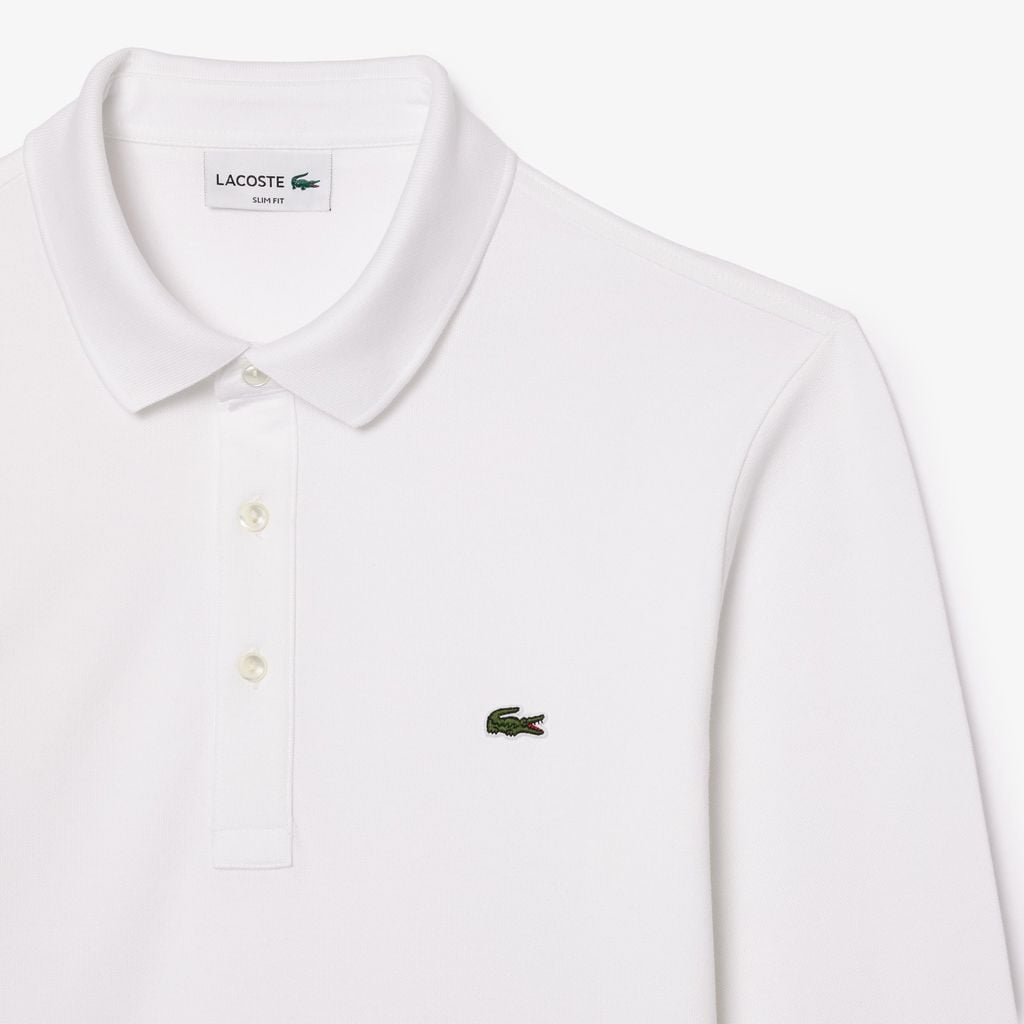 Áo Polo Lacoste Nam Ôm Dáng Dài Tay Co Giãn