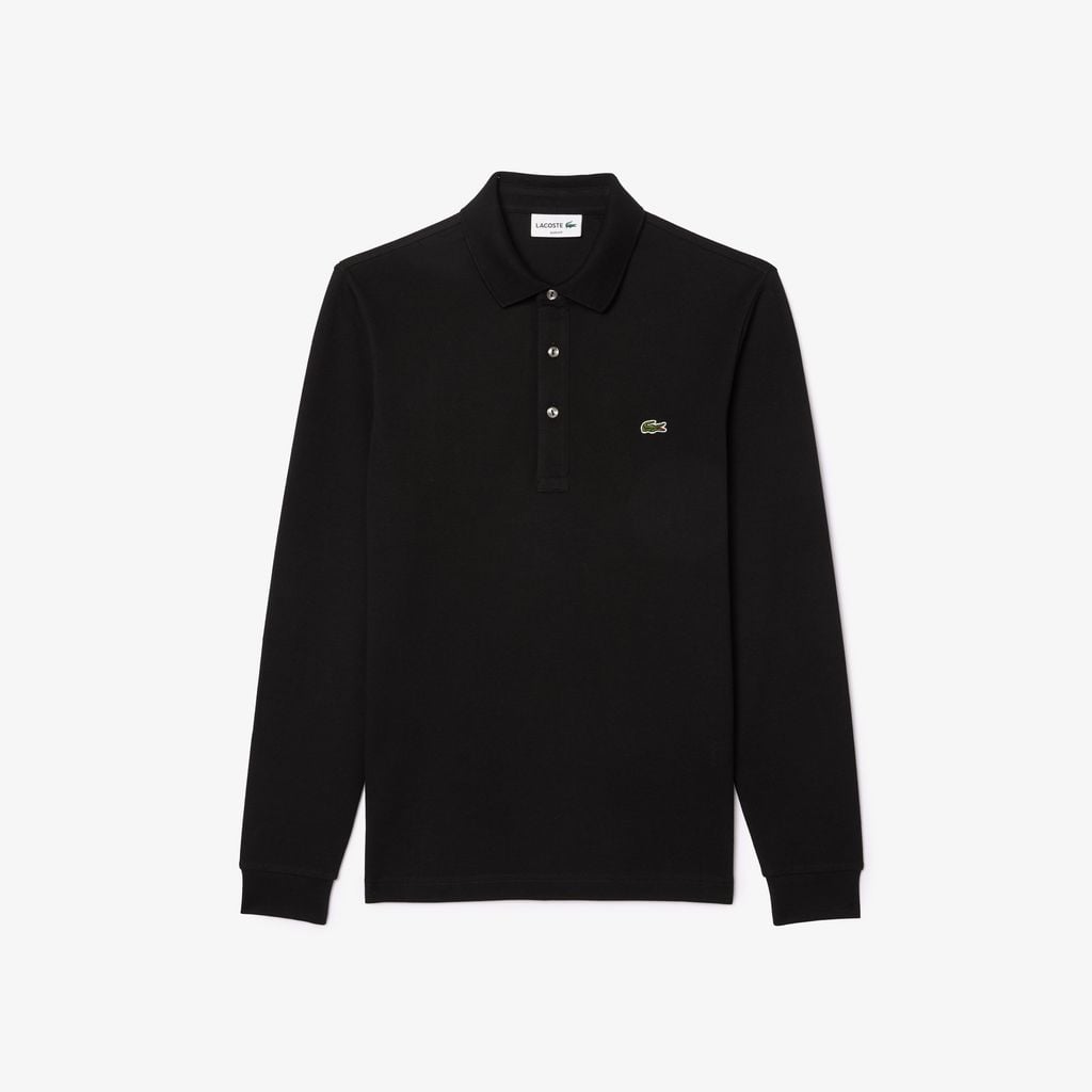 Áo Polo Lacoste Nam Ôm Dáng Dài Tay Co Giãn