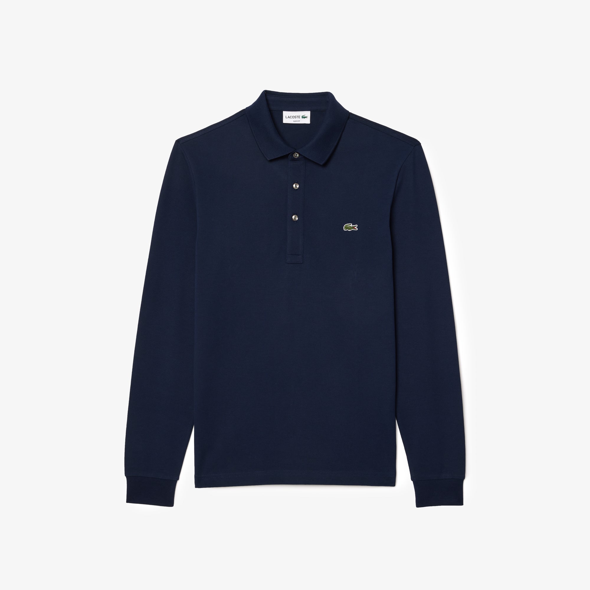 Áo Polo Lacoste Nam Ôm Dáng Dài Tay Co Giãn