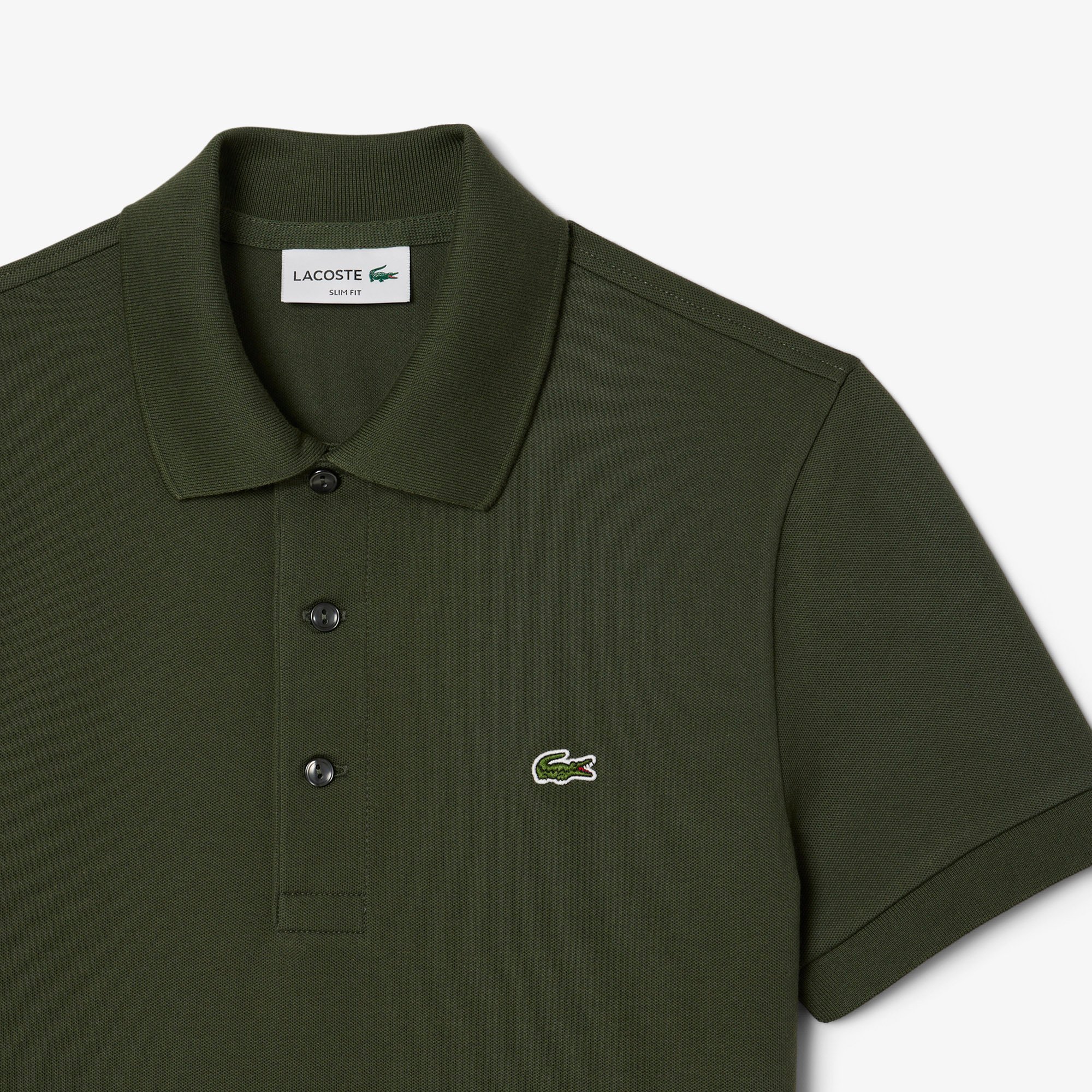 Áo Polo Lacoste Nam Piqué Ôm Dáng Co Dãn