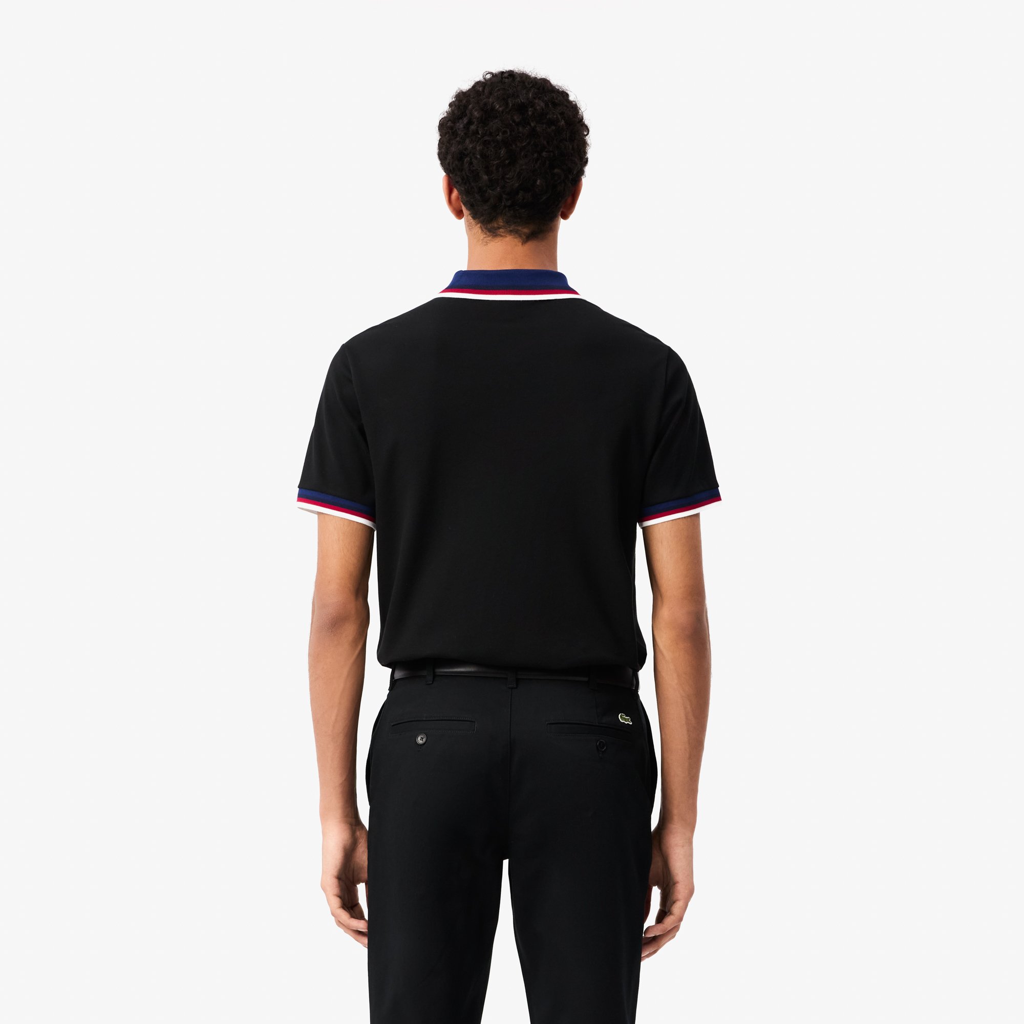 Áo Polo Lacoste Nam Piqué Dáng Suông Co Giãn
