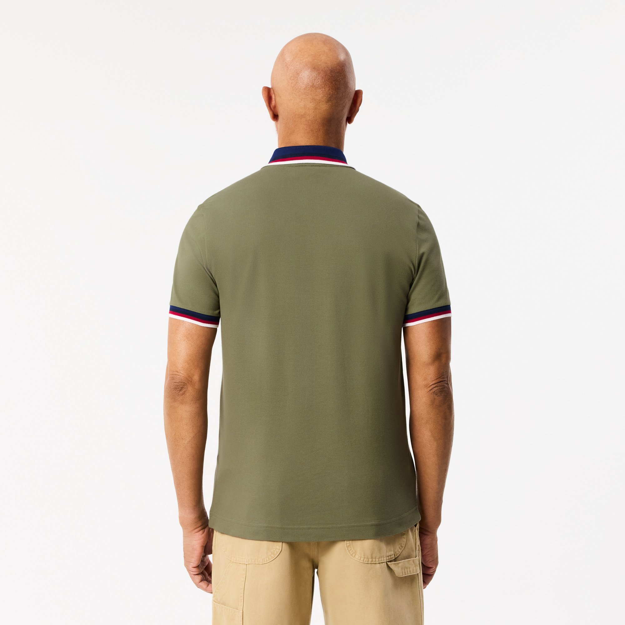 Áo Polo Lacoste Nam Piqué Dáng Suông Co Giãn