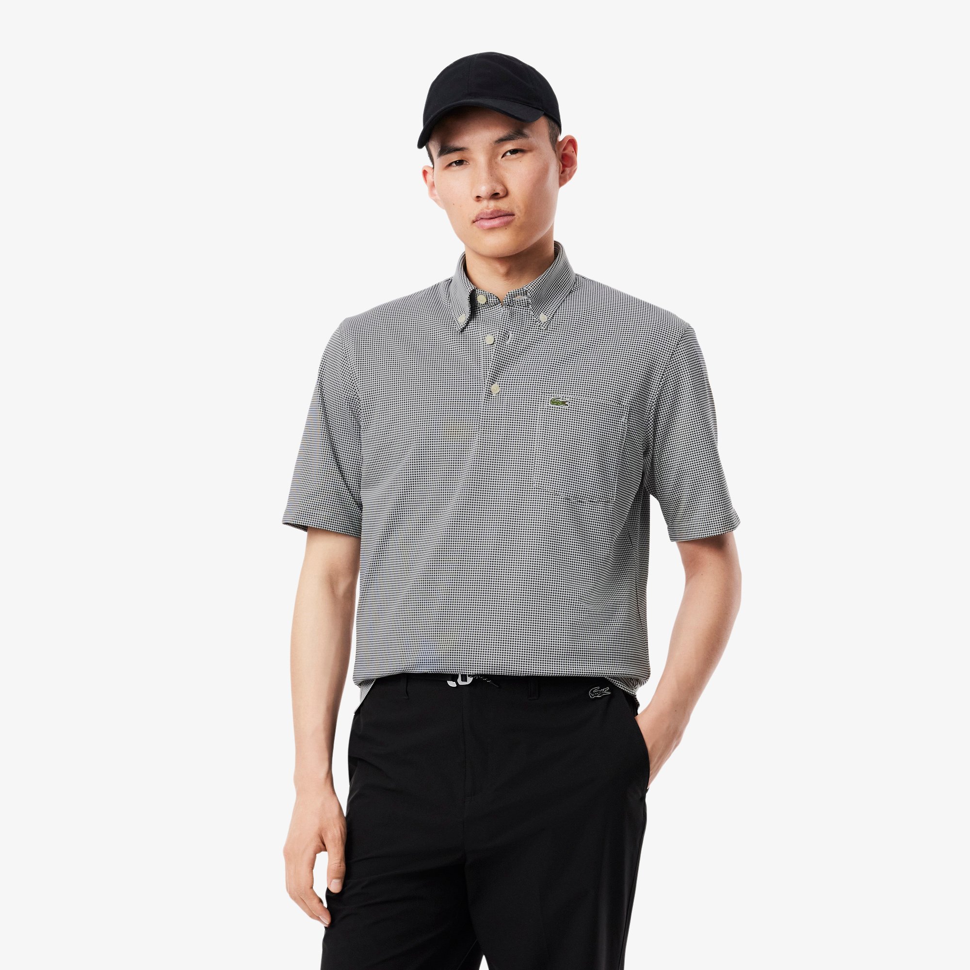 Áo Polo Lacoste Nam Piqué Họa Tiết Caro