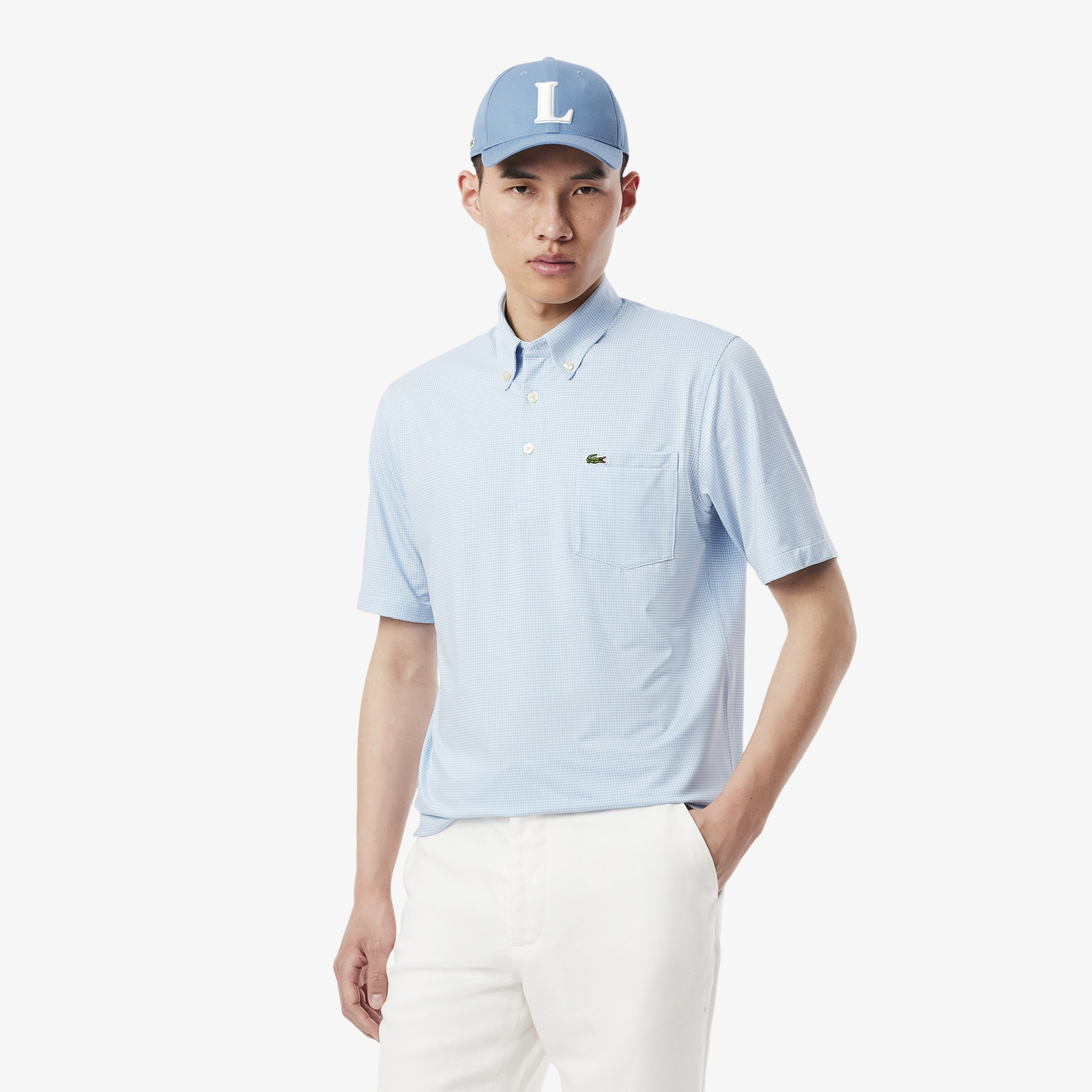Áo Polo Lacoste Nam Piqué Họa Tiết Caro