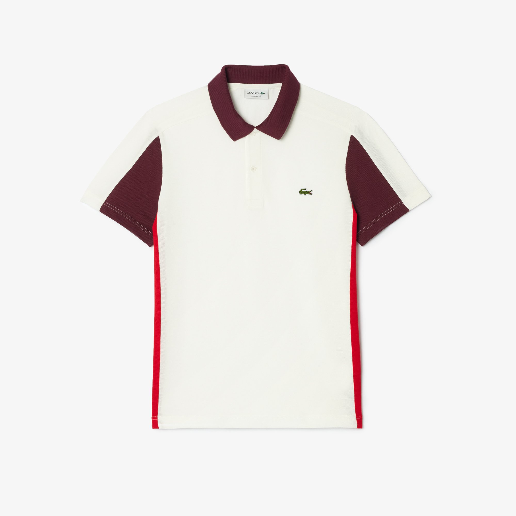 Áo Polo Lacoste Nam Dáng Suông Họa Tiết Colour Block