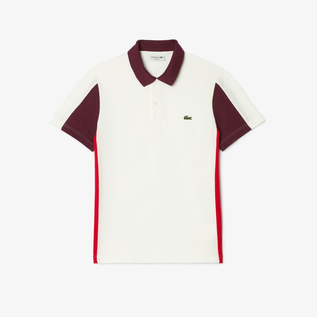 Áo Polo Lacoste Nam Dáng Suông Họa Tiết Colour Block
