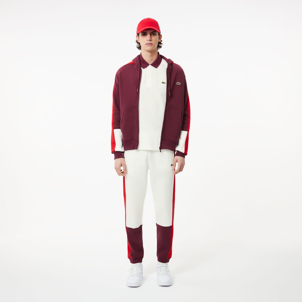 Áo Polo Lacoste Nam Dáng Suông Họa Tiết Colour Block