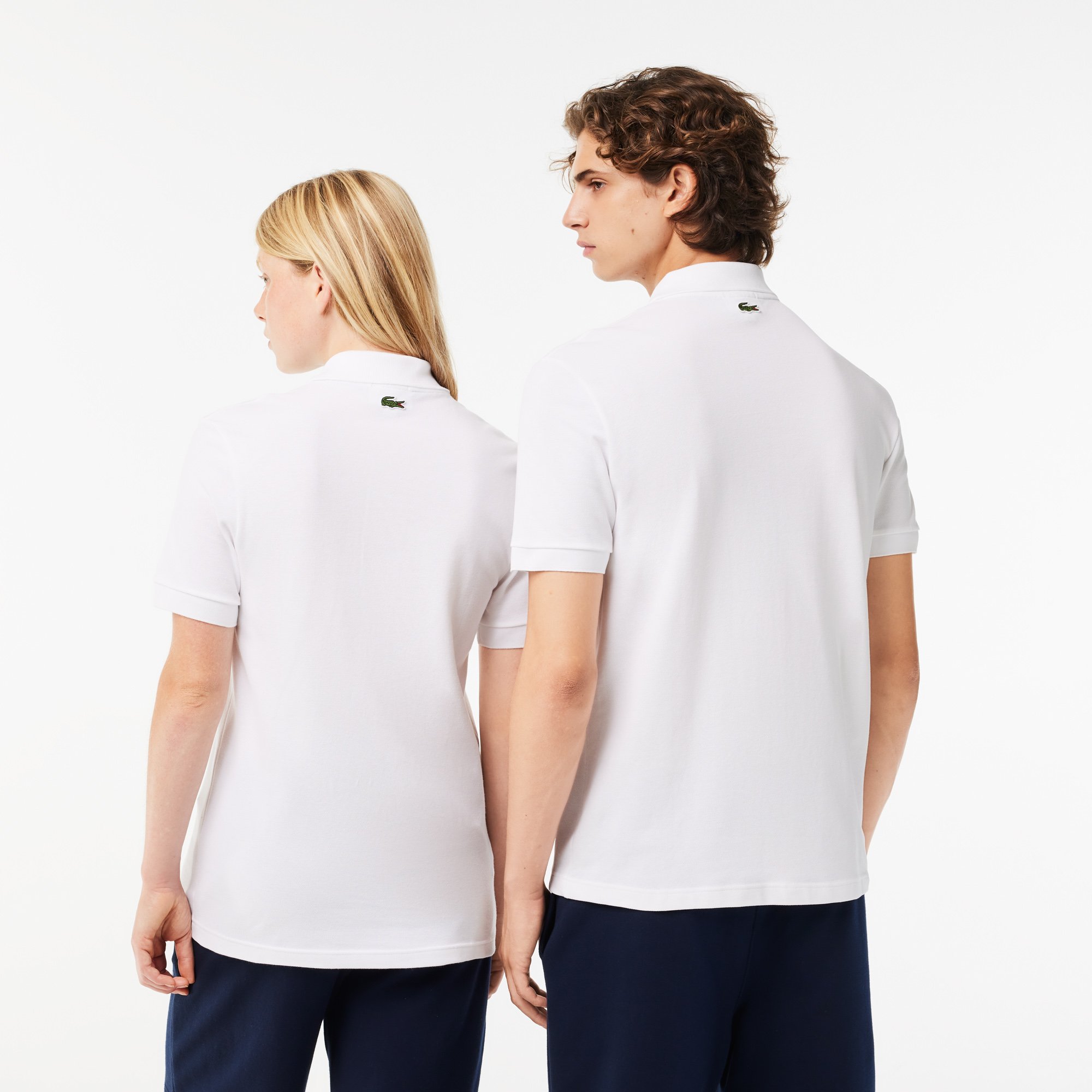 Áo Polo Lacoste Signature Nam Dáng Suông Họa Tiết In
