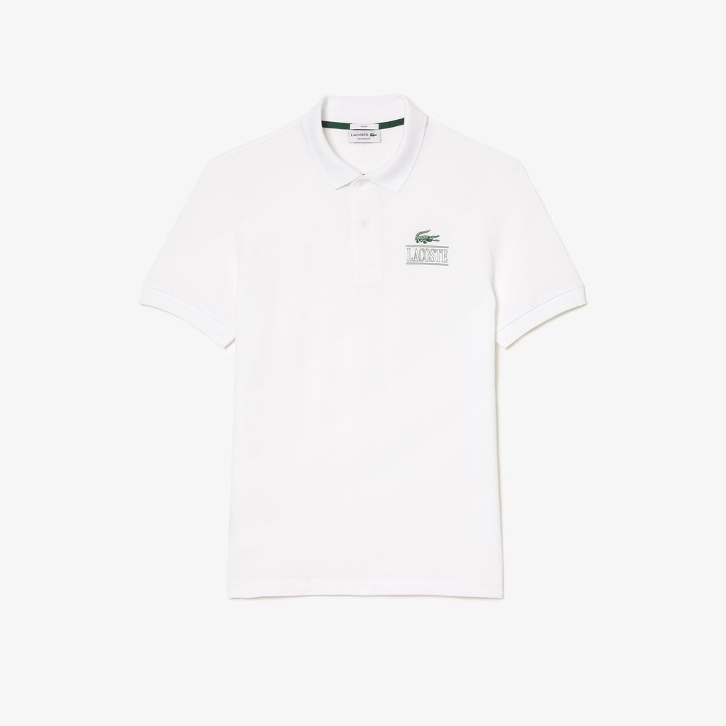 Áo Polo Lacoste Signature Nam Dáng Suông Họa Tiết In