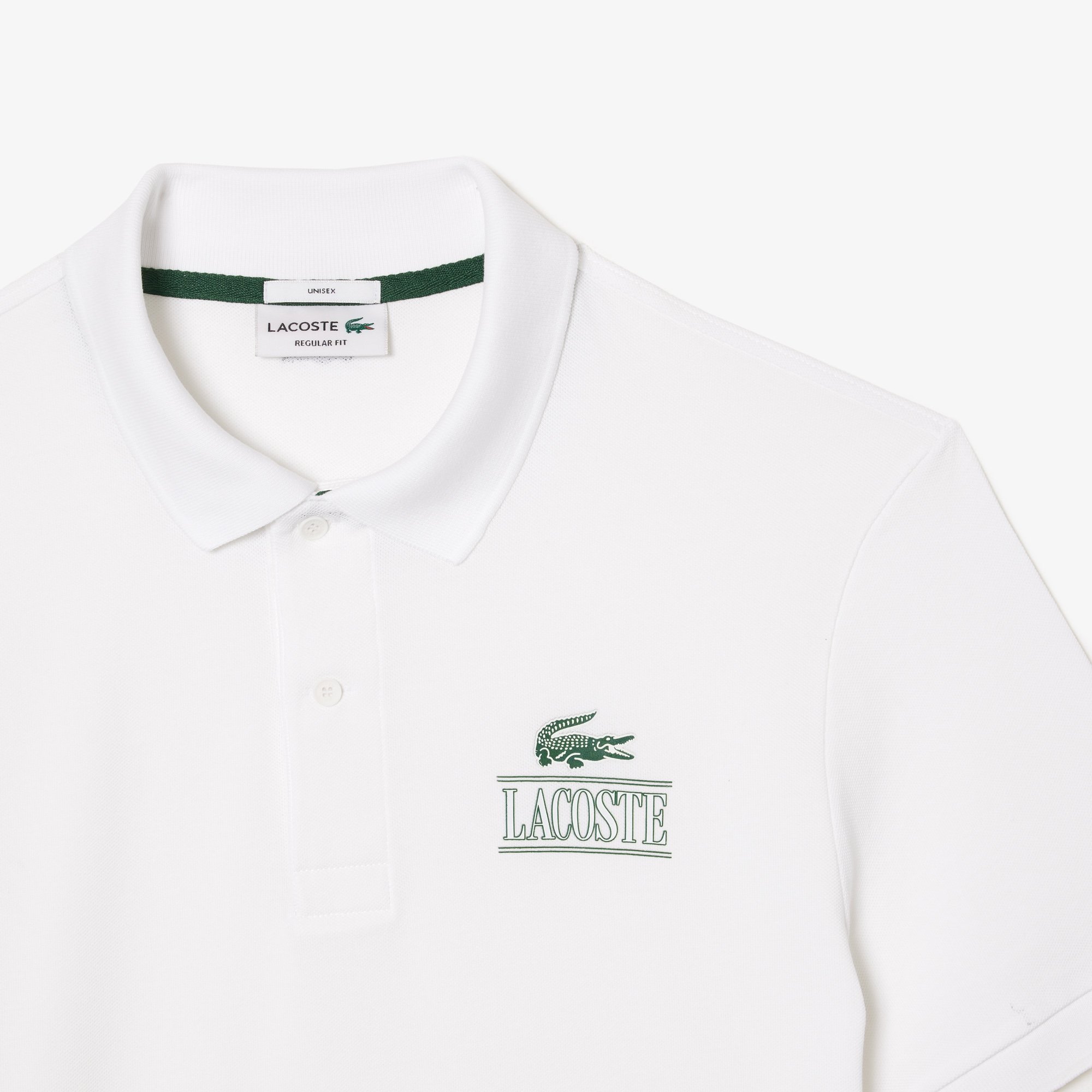Áo Polo Lacoste Signature Nam Dáng Suông Họa Tiết In