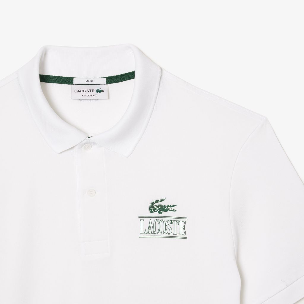 Áo Polo Lacoste Signature Nam Dáng Suông Họa Tiết In