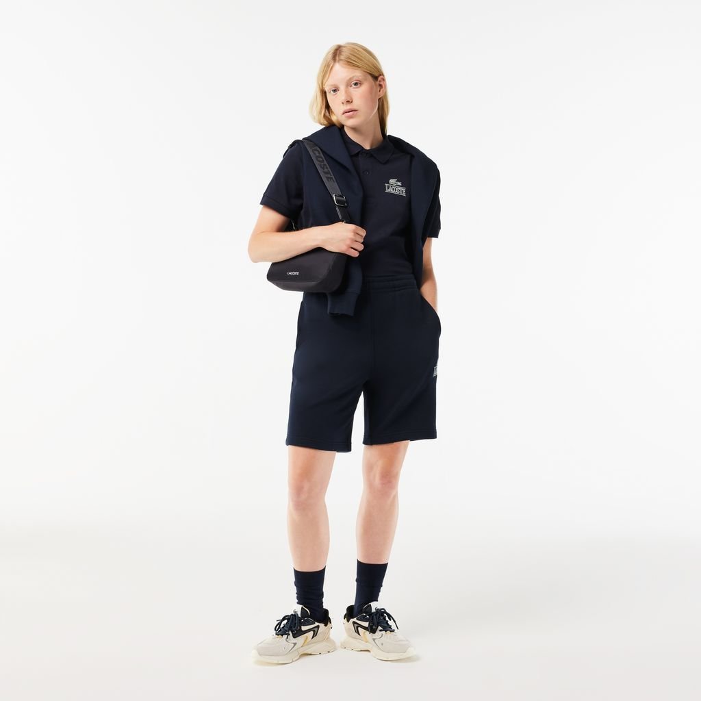 Áo Polo Lacoste Signature Nam Dáng Suông Họa Tiết In