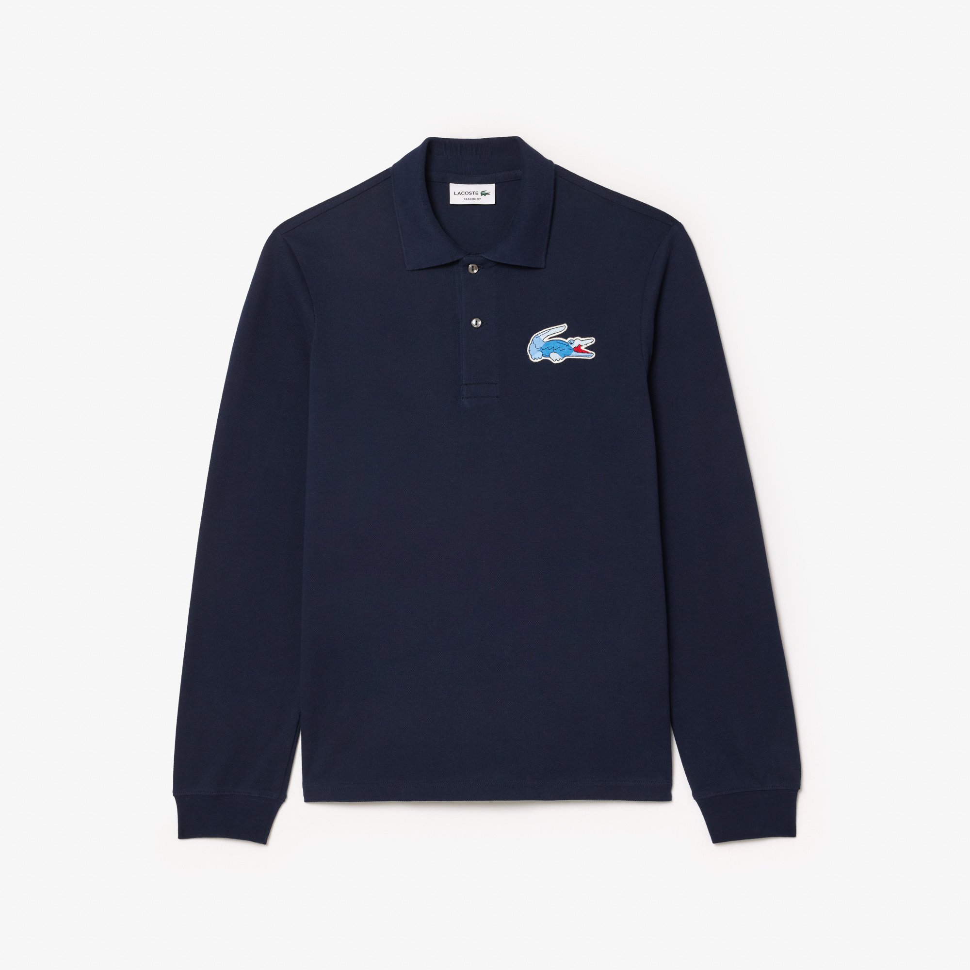 Áo Polo Lacoste Nam Dáng Cổ Điển Huy Hiệu Thêu L.12.12