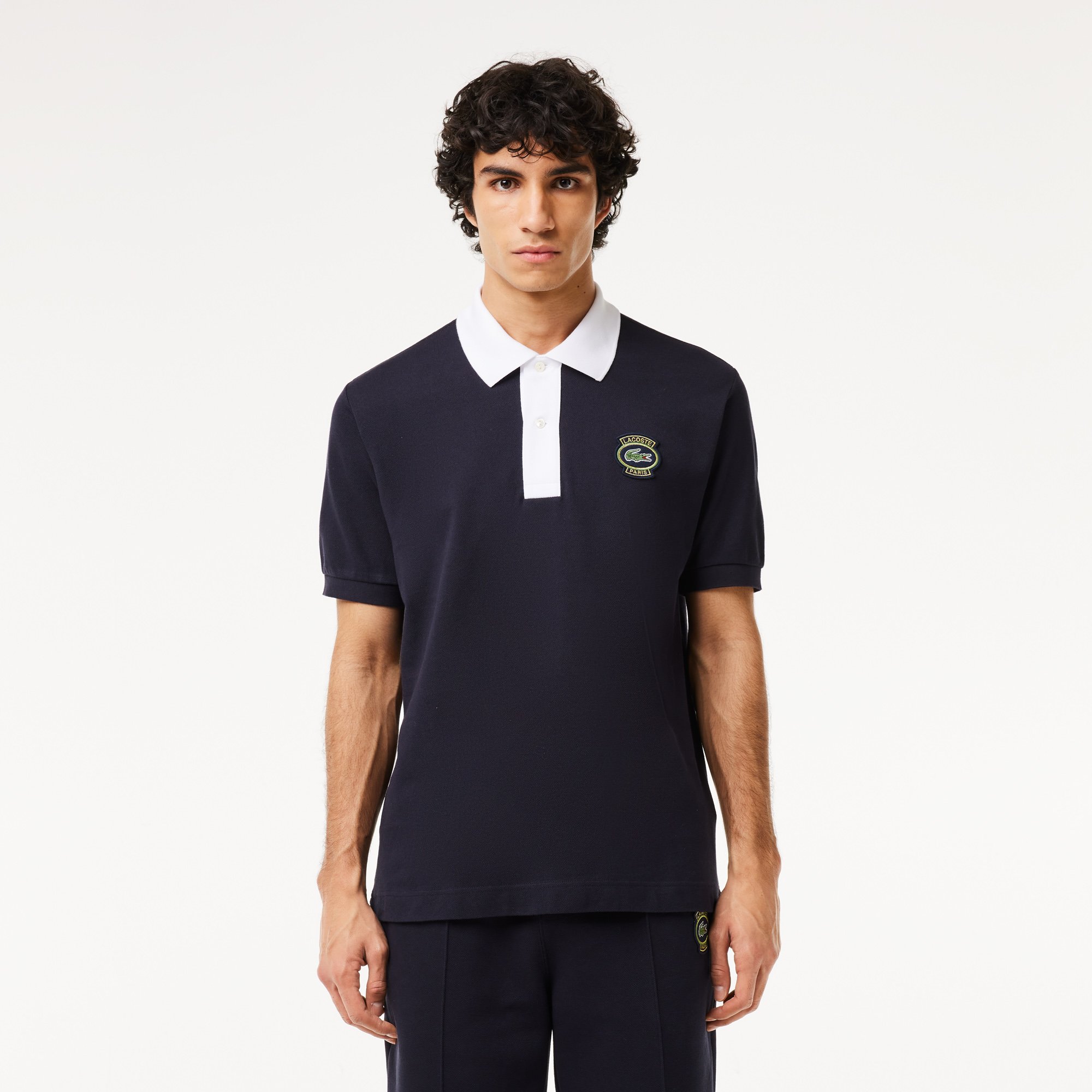 Áo Polo Lacoste Nam L.12.12 Dáng Cổ Điển Có Huy Hiệu