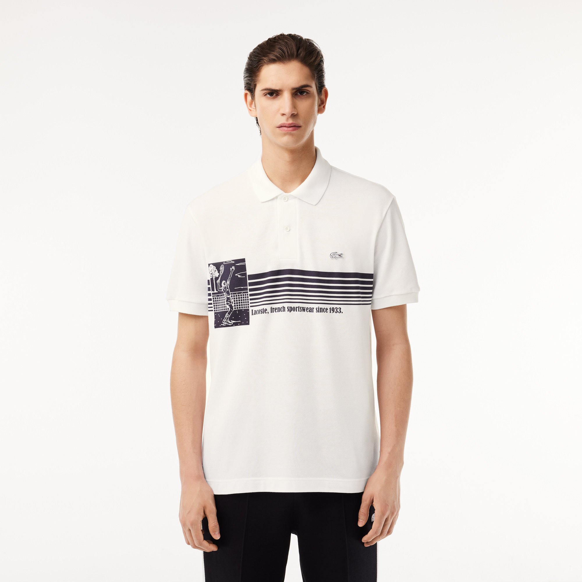 Áo Polo Lacoste Nam L.12.12 Dáng Cổ Điển Sản Xuất Tại Pháp