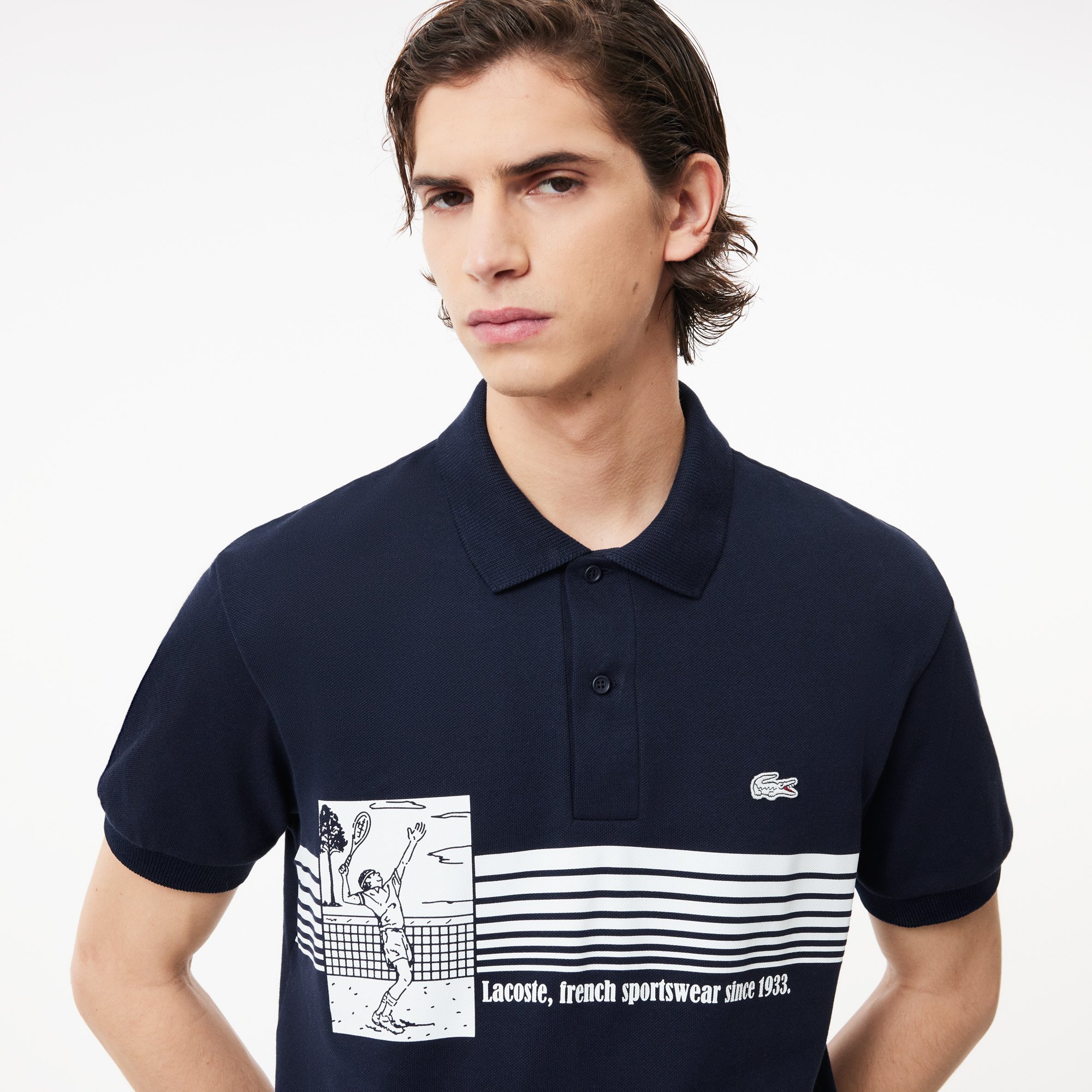 Áo Polo Lacoste Nam L.12.12 Dáng Cổ Điển Sản Xuất Tại Pháp