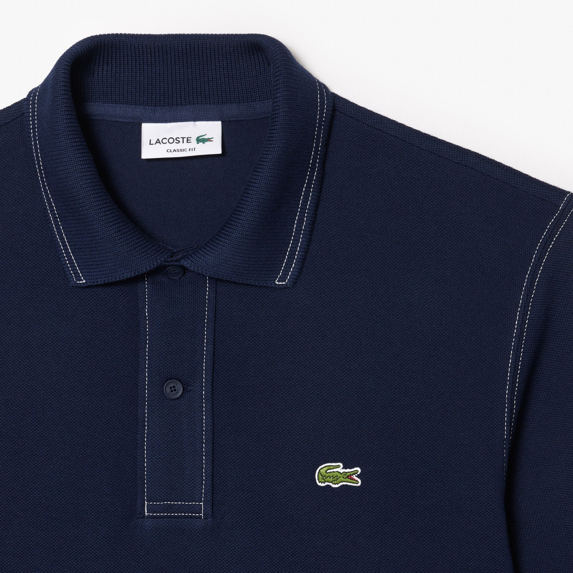Áo Polo Lacoste Nam Dáng Cổ Điển Chất Liệu Petit Piqué L.12.12