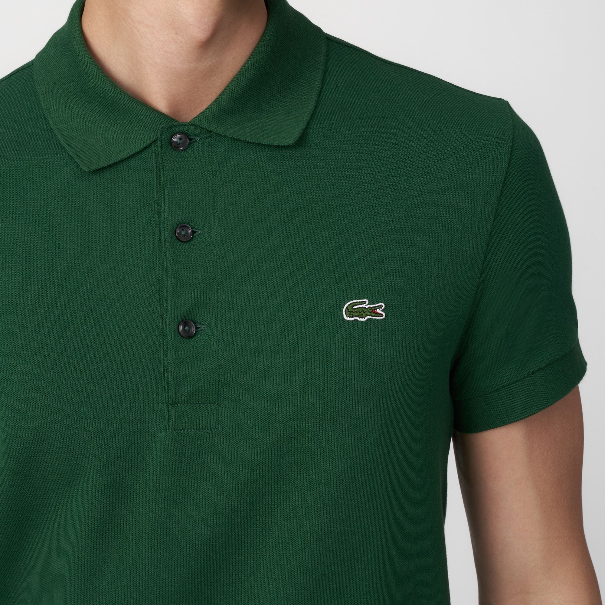 Áo Polo Lacoste Nam Ôm Dáng Chất Liệu Cotton Piqué Co Giãn